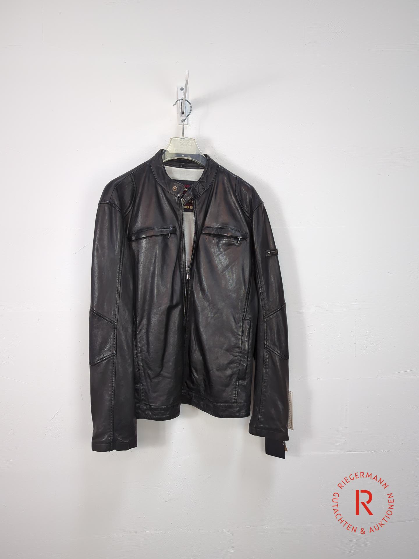 HERREN LEDERJACKE GRÖSSE 52